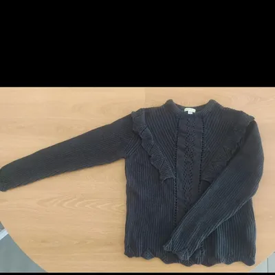 Pull noir fille 10 ans